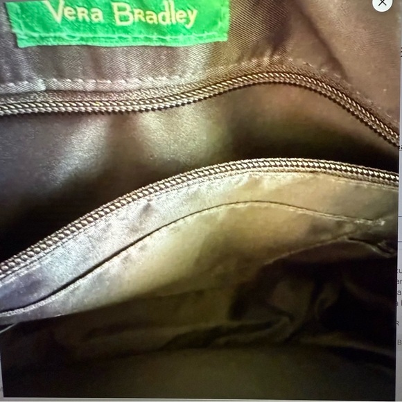 NWOT Vera Bradley Blue Cuban tiles laptop tablet messenger crossbody bag - Picture 9 of 14